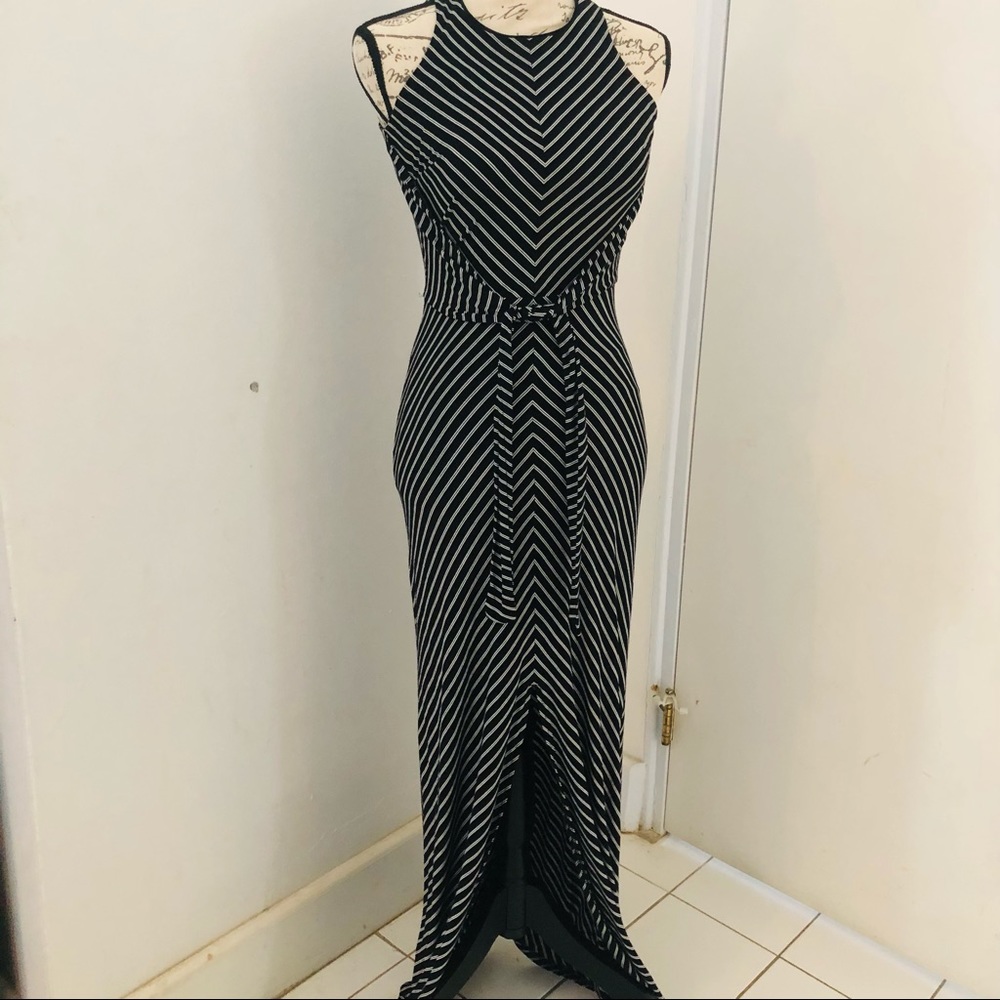 White House Black Market Tie Front Maxi Dress New With Tags XXS